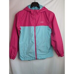 Children's Eddie Bauer Hooded Jacket. Pink/Teal Sz KIDS  14/16